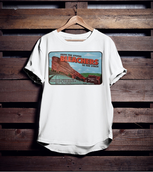 Bleachers From The Studio To The Stage Red Rocks Amphitheatre Morrison Colorado May 20 T-Shirt