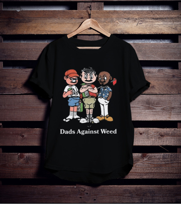 Dads Against Weed Cartoon Nostalgic Comic T-Shirt
