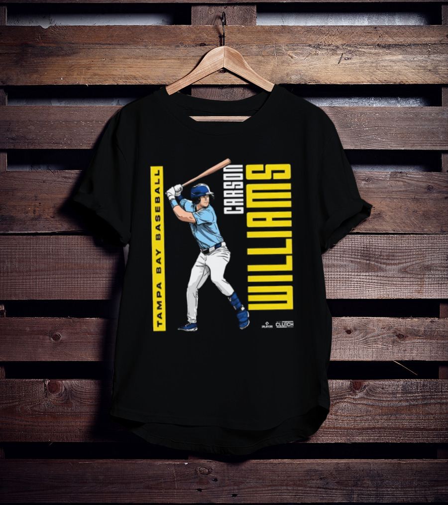 Carson Williams Tampa Bay Baseball Player Clutch Hitters T-Shirt