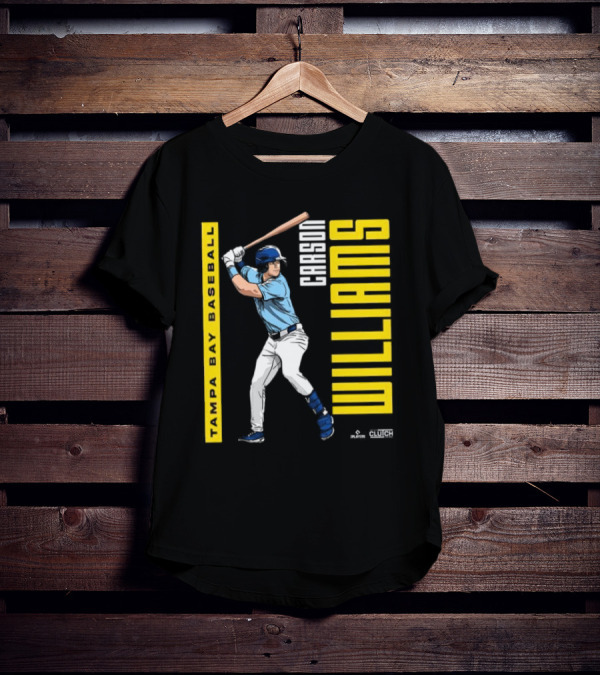 Carson Williams Tampa Bay Baseball Player Clutch Hitters T-Shirt