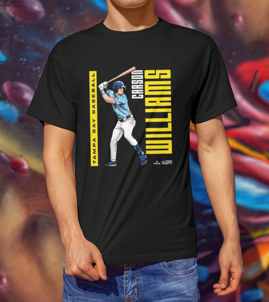 Carson Williams Tampa Bay Baseball Player Clutch Hitters T-Shirt