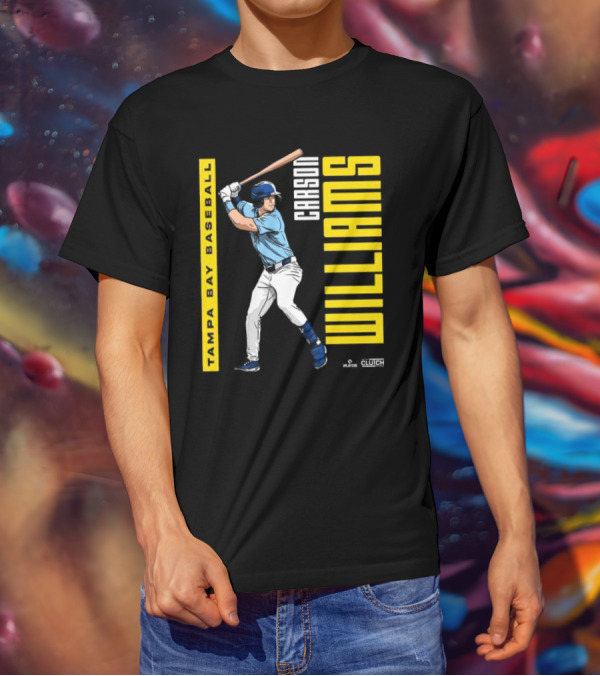 Carson Williams Tampa Bay Baseball Player Clutch Hitters T-Shirt
