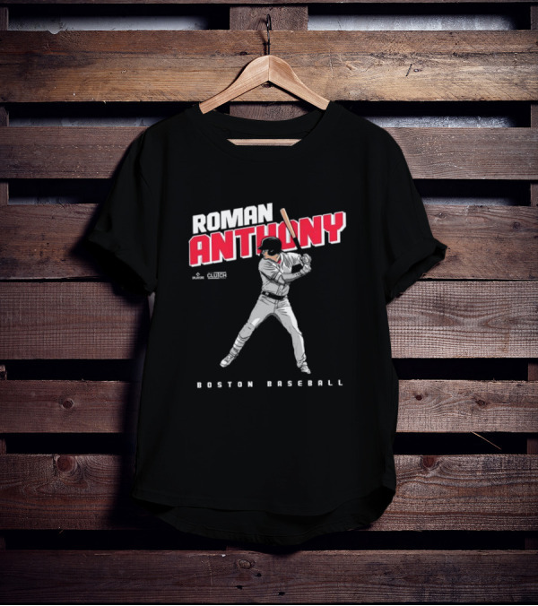 Roman Anthony Boston Baseball Player Artist Series Clutch Sports T-Shirt