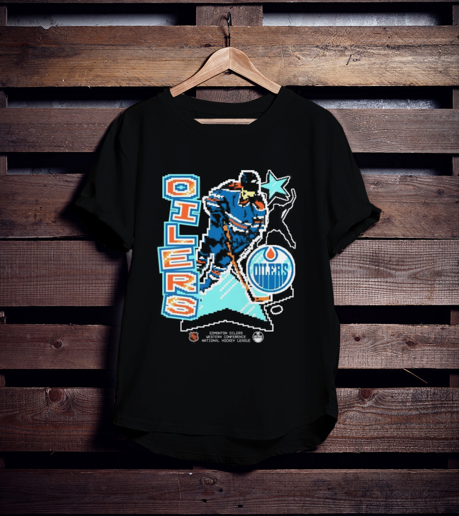 Edmonton Oilers Western Conference National Hockey League Player Retro T-Shirt