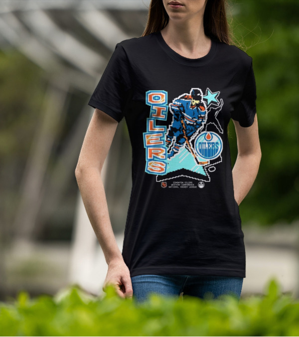 Edmonton Oilers Western Conference National Hockey League Player Retro T-Shirt