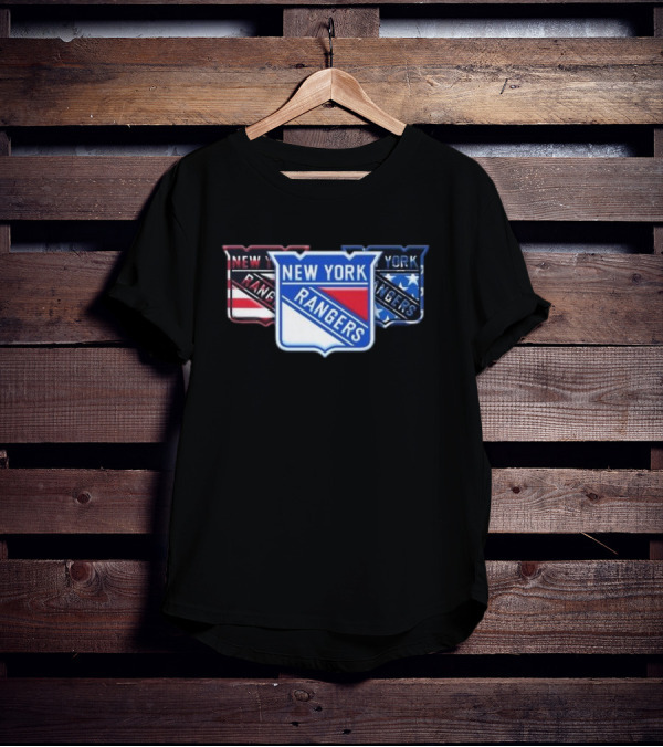 New York Rangers Logo Trio Fan Forever T-Shirt