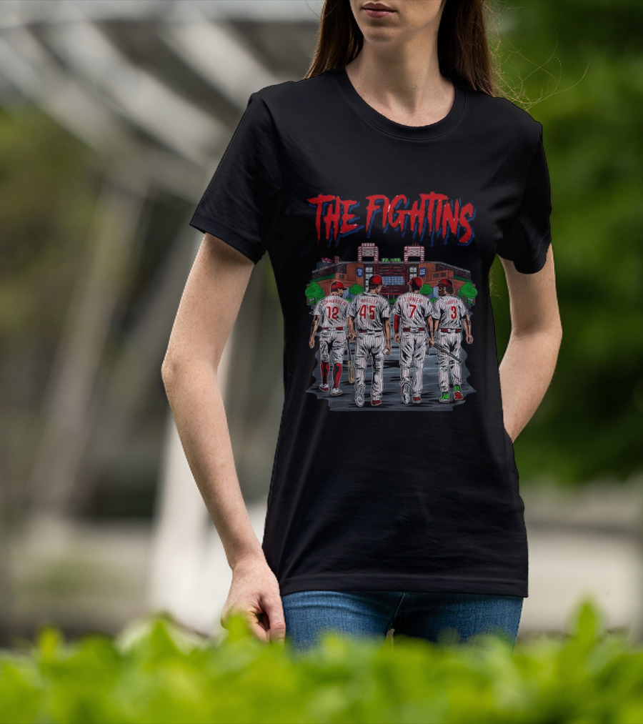 The Fightins Defend The Bank Philadelphia Phillies Players Stadium T-Shirt