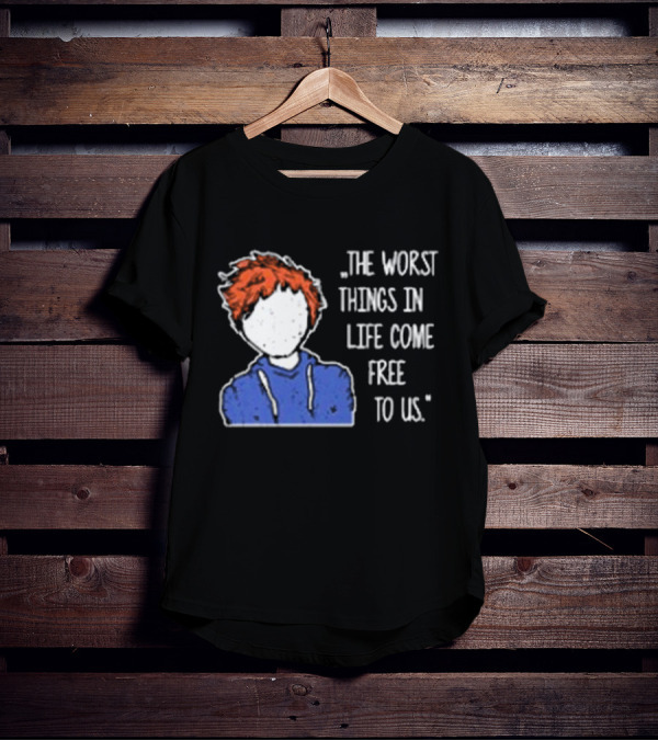 Ed Sheeran The Worst Things In Life Come Free To Us Sketch T-Shirt