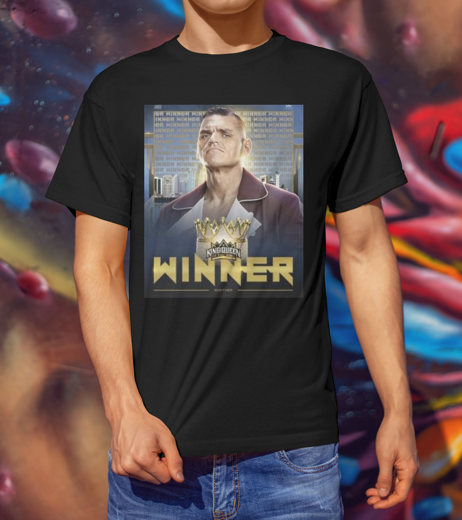 Gunther WWE King And Queen Of The Ring Winner Crown Champion T-Shirt