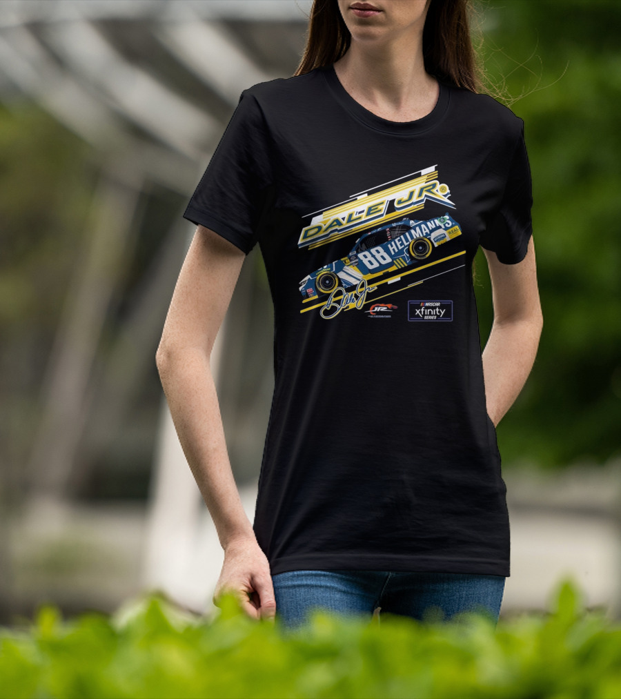 Dale Earnhardt Jr. Hellmann’s No. 88 JR Motorsports NASCAR Xfinity Series Car T-Shirt