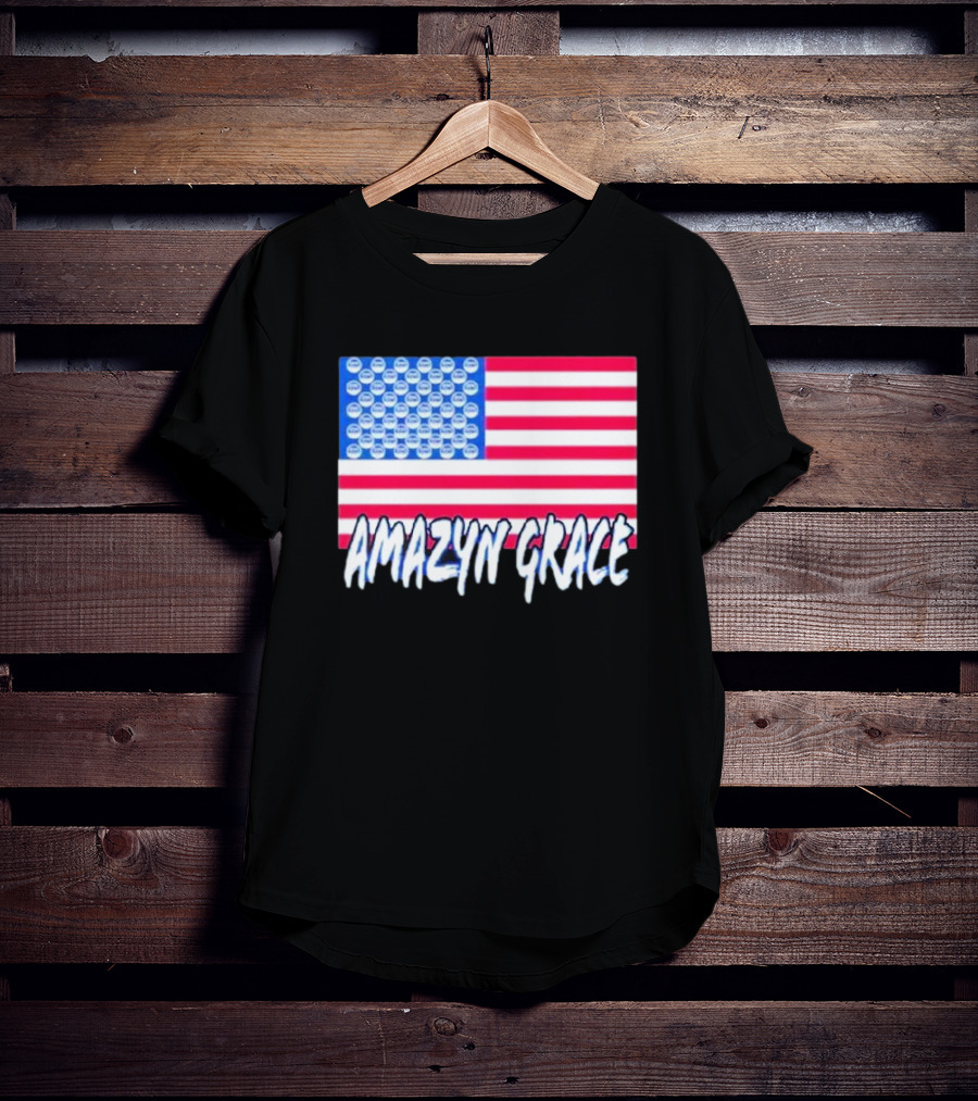 America Flag Amazyn Grace Pepsi Cap Stars T-Shirt