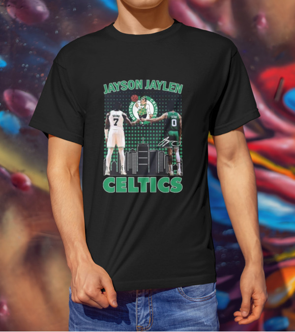 Jayson Jaylen Boston Celtics Jaylen Brown Jayson Tatum Signatures T-Shirt