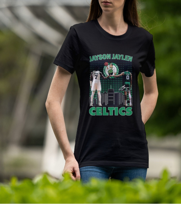 Jayson Jaylen Boston Celtics Jaylen Brown Jayson Tatum Signatures T-Shirt
