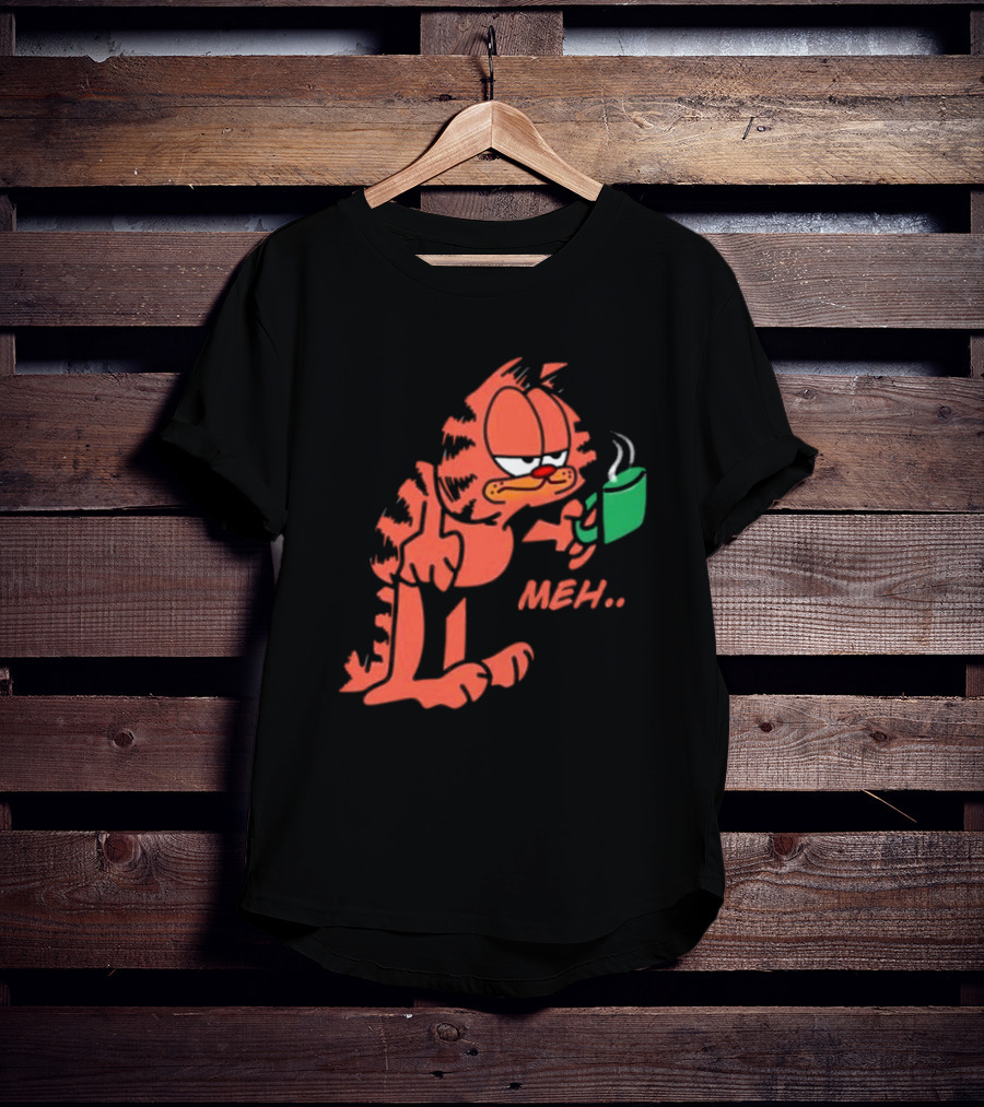 Garfield Meh Coffee Mug Mondays T-Shirt