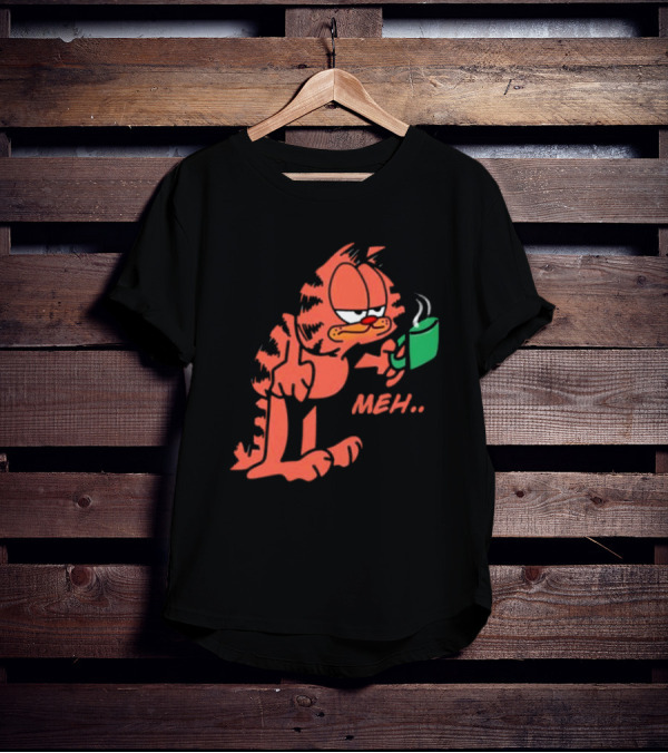 Garfield Meh Coffee Mug Mondays T-Shirt
