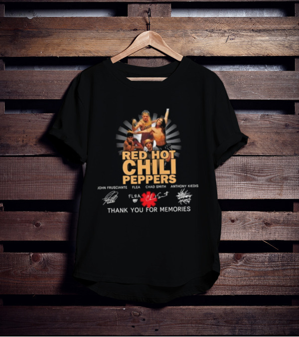 Red Hot Chili Peppers Thank You For Memories John Frusciante Flea Chad Smith Anthony Kiedis T-Shirt