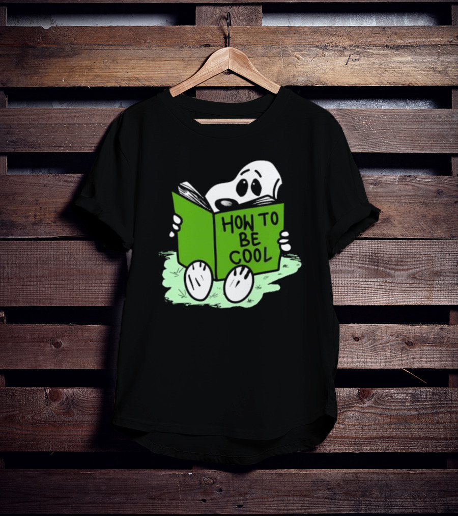 Snoopy Reading How To Be Cool Book Peanuts Comic Strip T-Shirt