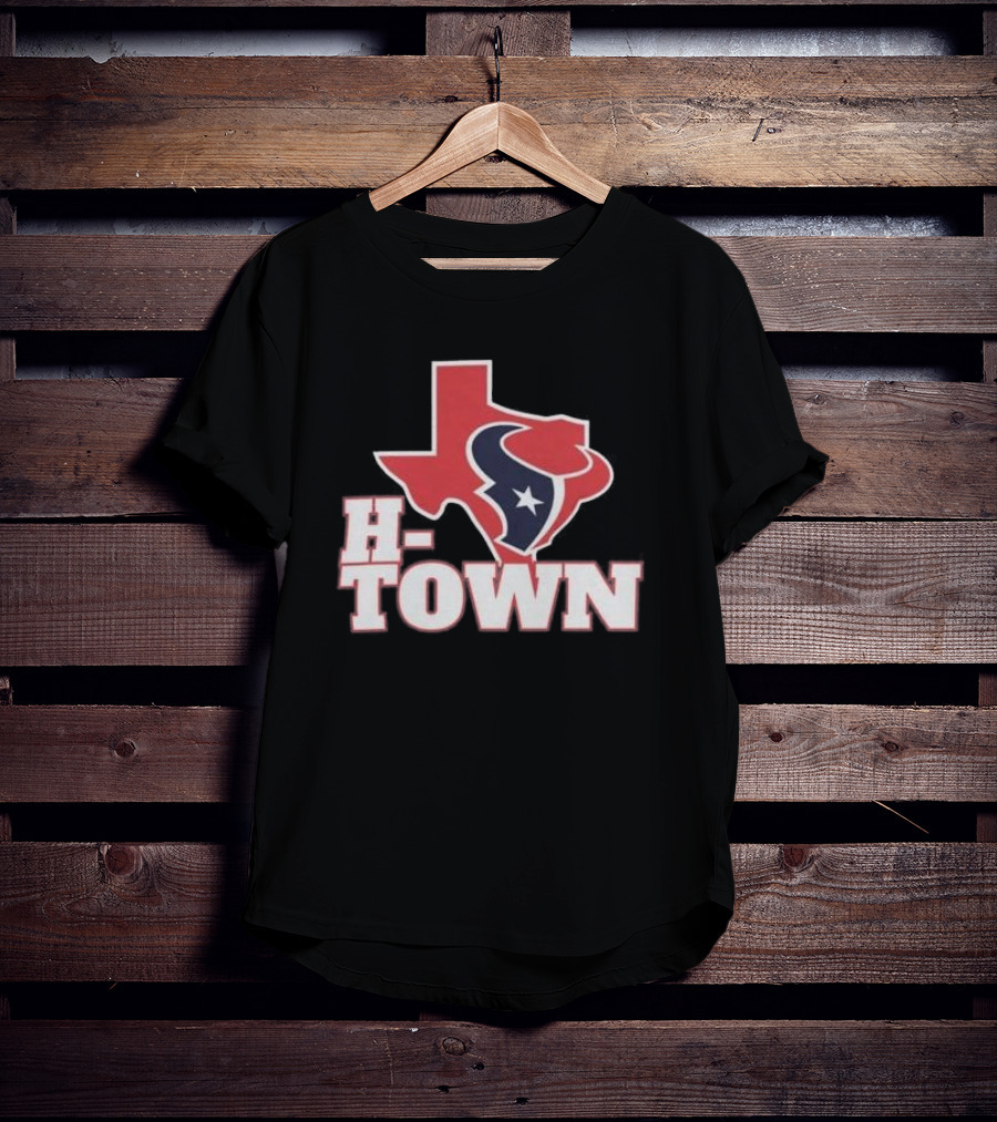 H-Town Texas Silhouette Houston Texans Star T-Shirt