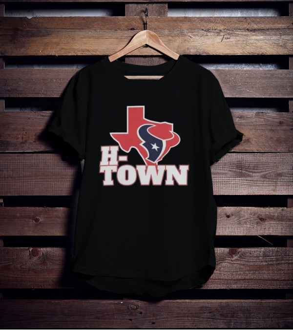H-Town Texas Silhouette Houston Texans Star T-Shirt