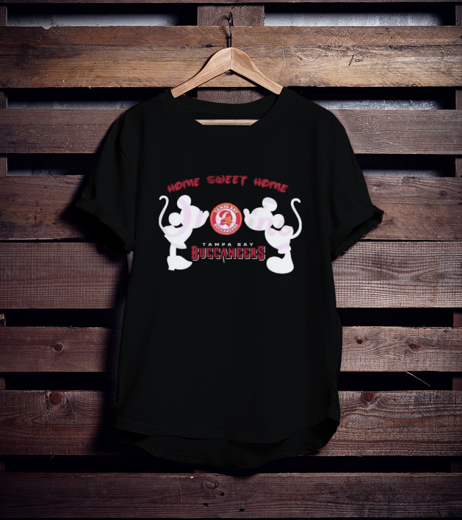 Home Sweet Home Mickey Minnie Tampa Bay Buccaneers T-Shirt