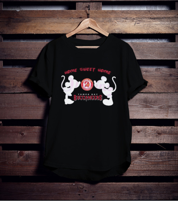 Home Sweet Home Mickey Minnie Tampa Bay Buccaneers T-Shirt