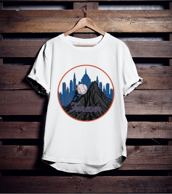Forever New York Mets City Baseball Skyline T-Shirt