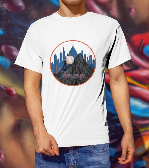 Forever New York Mets City Baseball Skyline T-Shirt