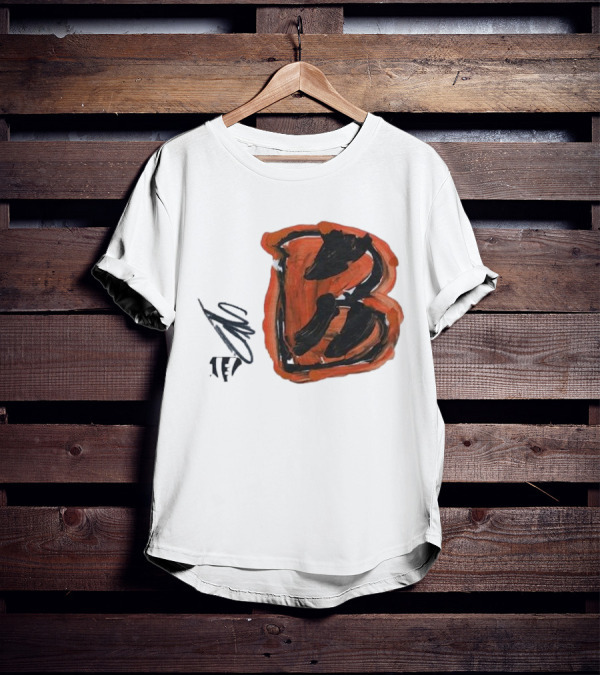 Jermaine Burton Cincinnati Bengals Paint Tri-Blend B T-Shirt