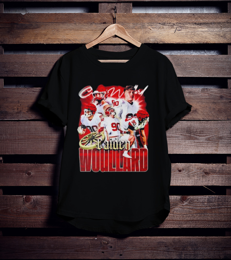 Caiden Wouillard 90 Football Action Collage T-Shirt