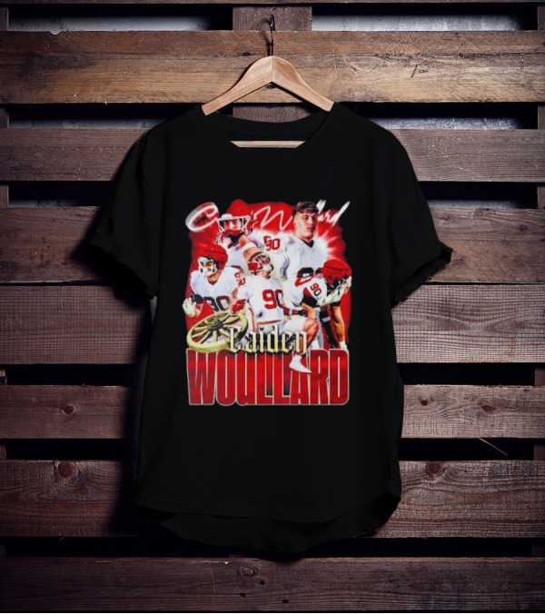 Caiden Wouillard 90 Football Action Collage T-Shirt