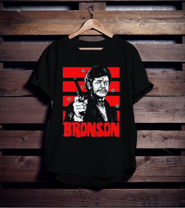 Chat Rat 99 Mag Charles Bronson 70s Movie Death Wish 1974 Gun Iconic Bronson Image T-Shirt