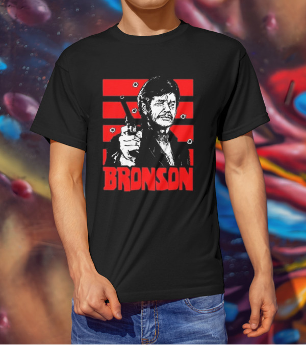 Chat Rat 99 Mag Charles Bronson 70s Movie Death Wish 1974 Gun Iconic Bronson Image T-Shirt