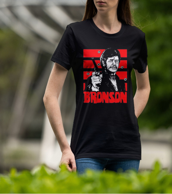 Chat Rat 99 Mag Charles Bronson 70s Movie Death Wish 1974 Gun Iconic Bronson Image T-Shirt