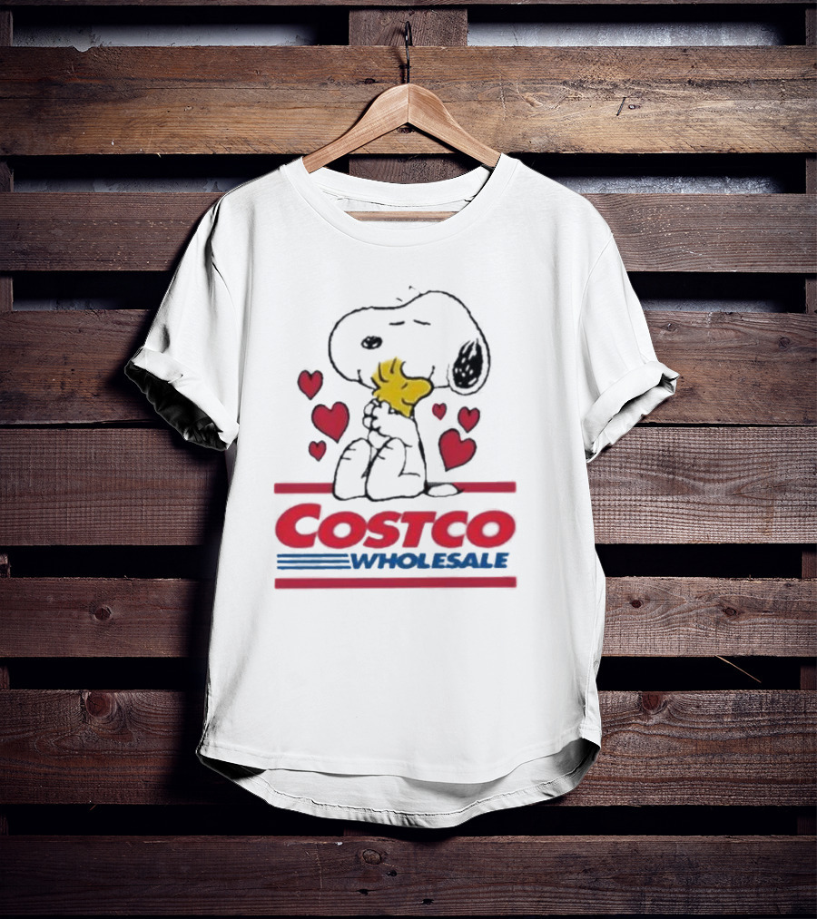 Snoopy Woodstock Hearts Costco Wholesale T-Shirt