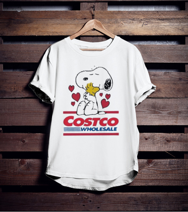 Snoopy Woodstock Hearts Costco Wholesale T-Shirt
