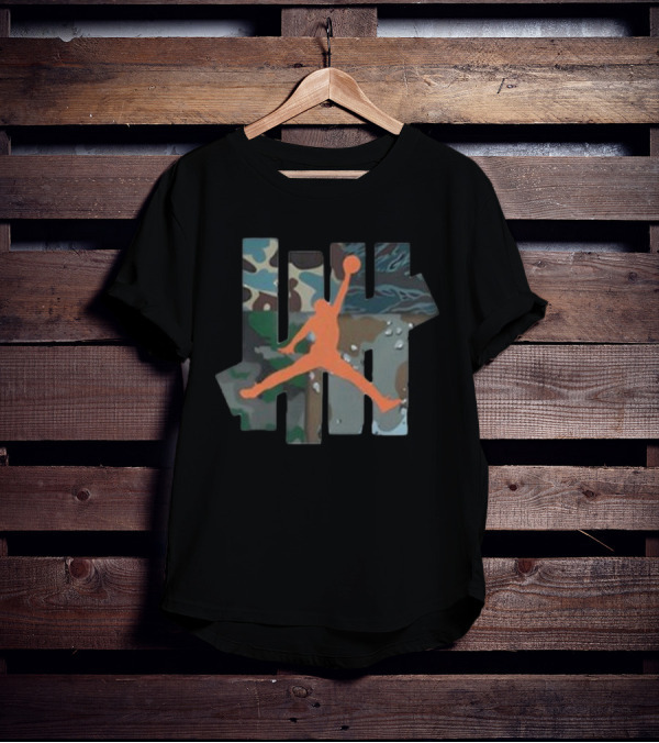 Jordan X Undefeated Camo Jumpman Be More Prepared Than Anyone Else T-Shirt