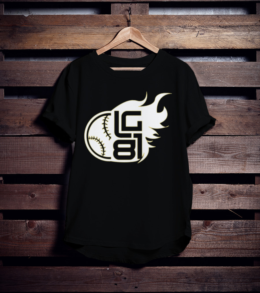 Jeff Passan Luis Gil LG 81 Baseball Flame T-Shirt