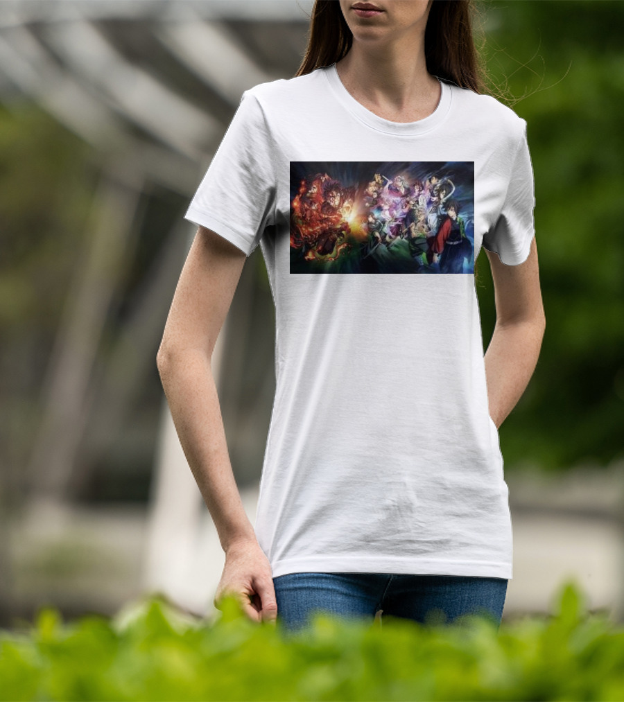 Demon Slayer Kimetsu No Yaiba Epic Hashira Training Battle Scene T-Shirt