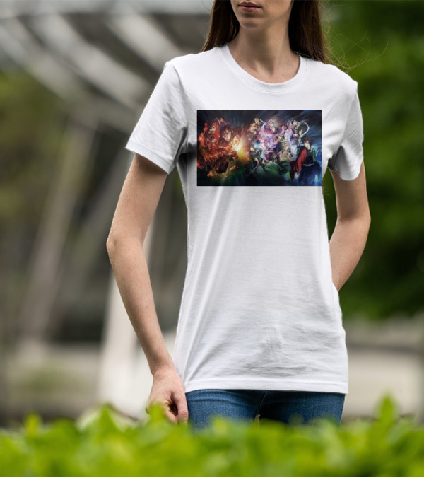Demon Slayer Kimetsu No Yaiba Epic Hashira Training Battle Scene T-Shirt