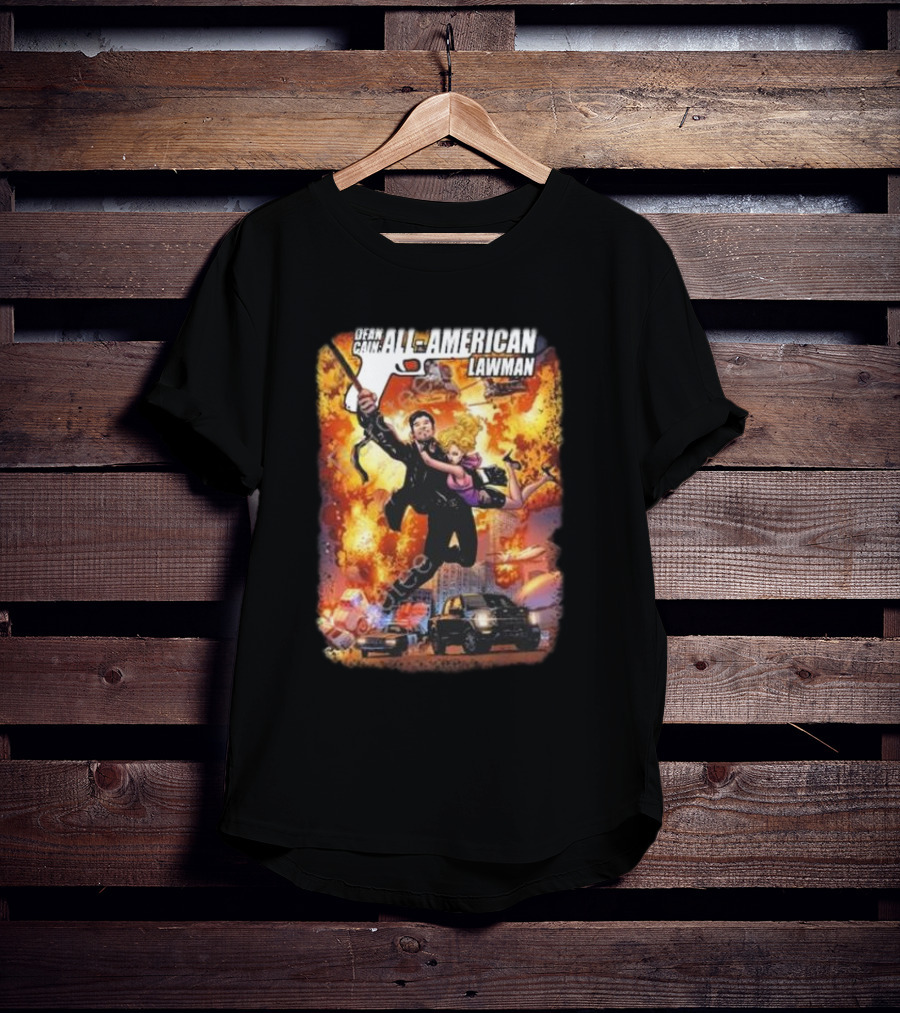 Dean Cain All-American Lawman Explosive Action With Gabe Eltaeb Big Man Comics Influence T-Shirt