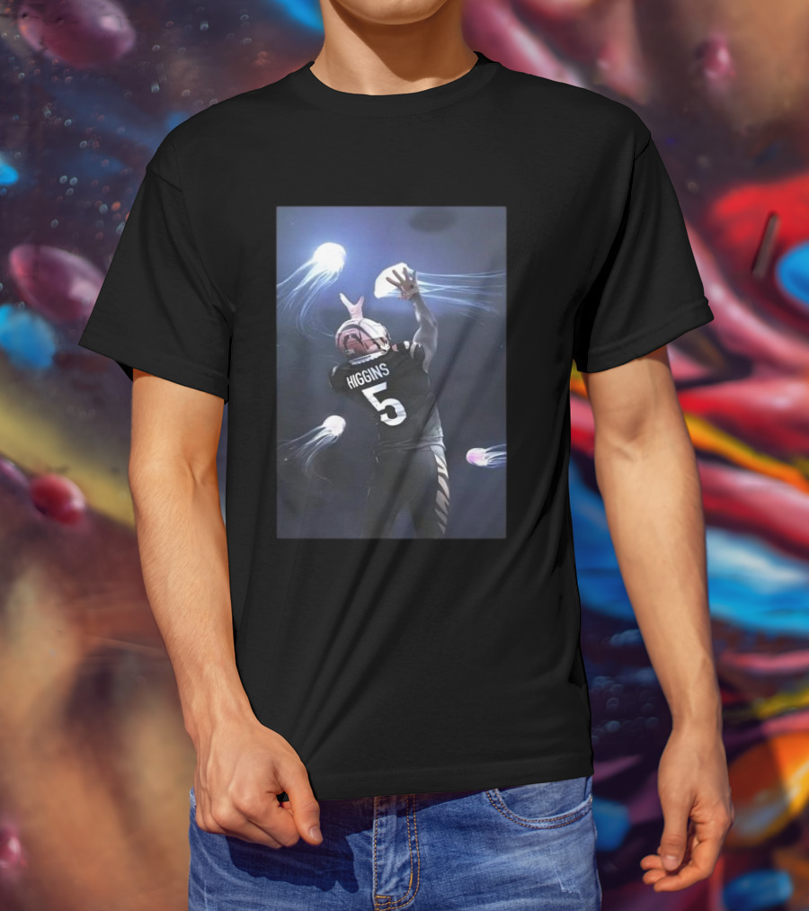 Higgins 5 Football Catching Jellyfish T-Shirt
