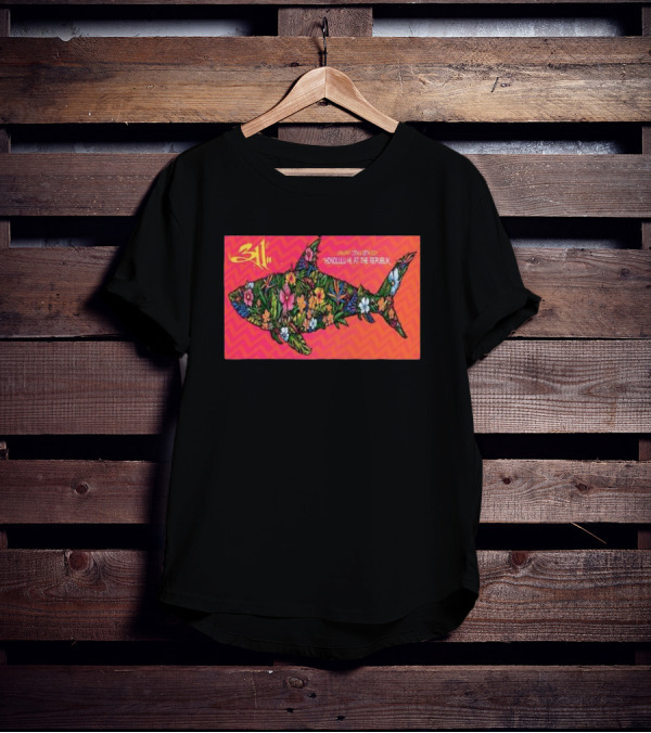 311 January 17-18 Honolulu HI The Republik Floral Shark T-Shirt
