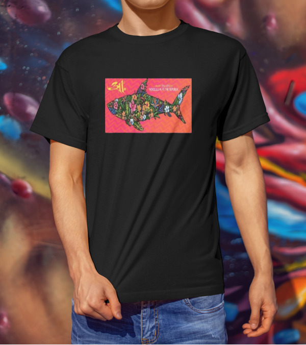 311 January 17-18 Honolulu HI The Republik Floral Shark T-Shirt