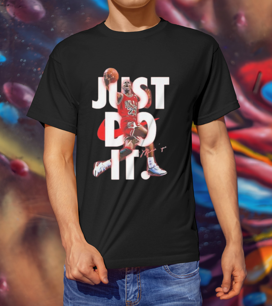 Michael Jordan Just Do It Bulls 23 Signature T-Shirt