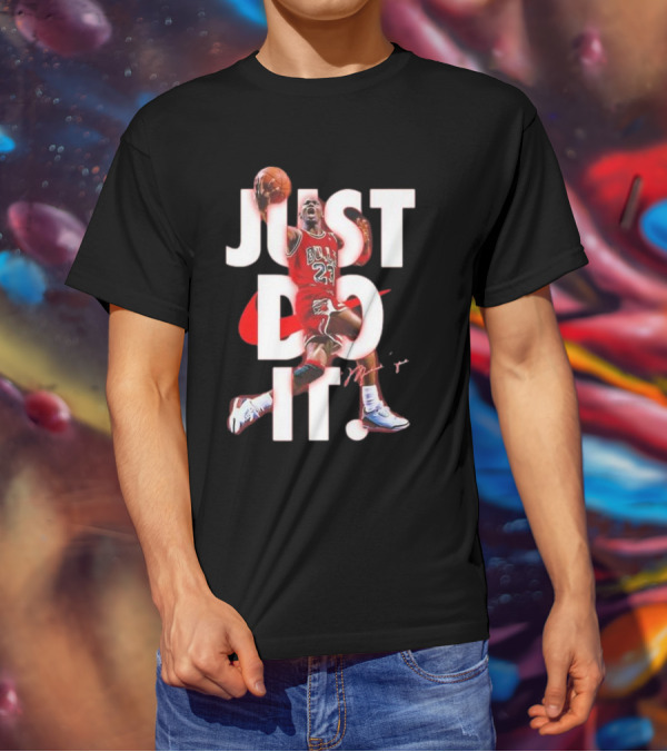 Michael Jordan Just Do It Bulls 23 Signature T-Shirt