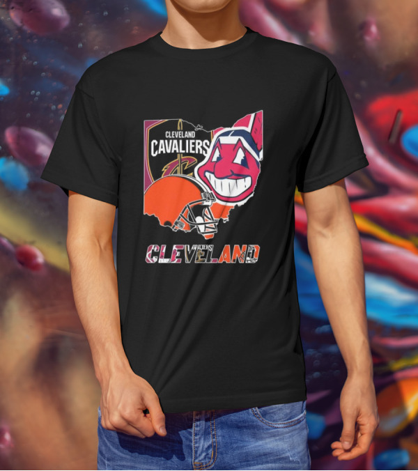 Cleveland Cavaliers Browns Indians Sports Team T-Shirt