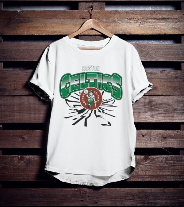 Boston Celtics Basketball NBA Power Earthquake T-Shirt