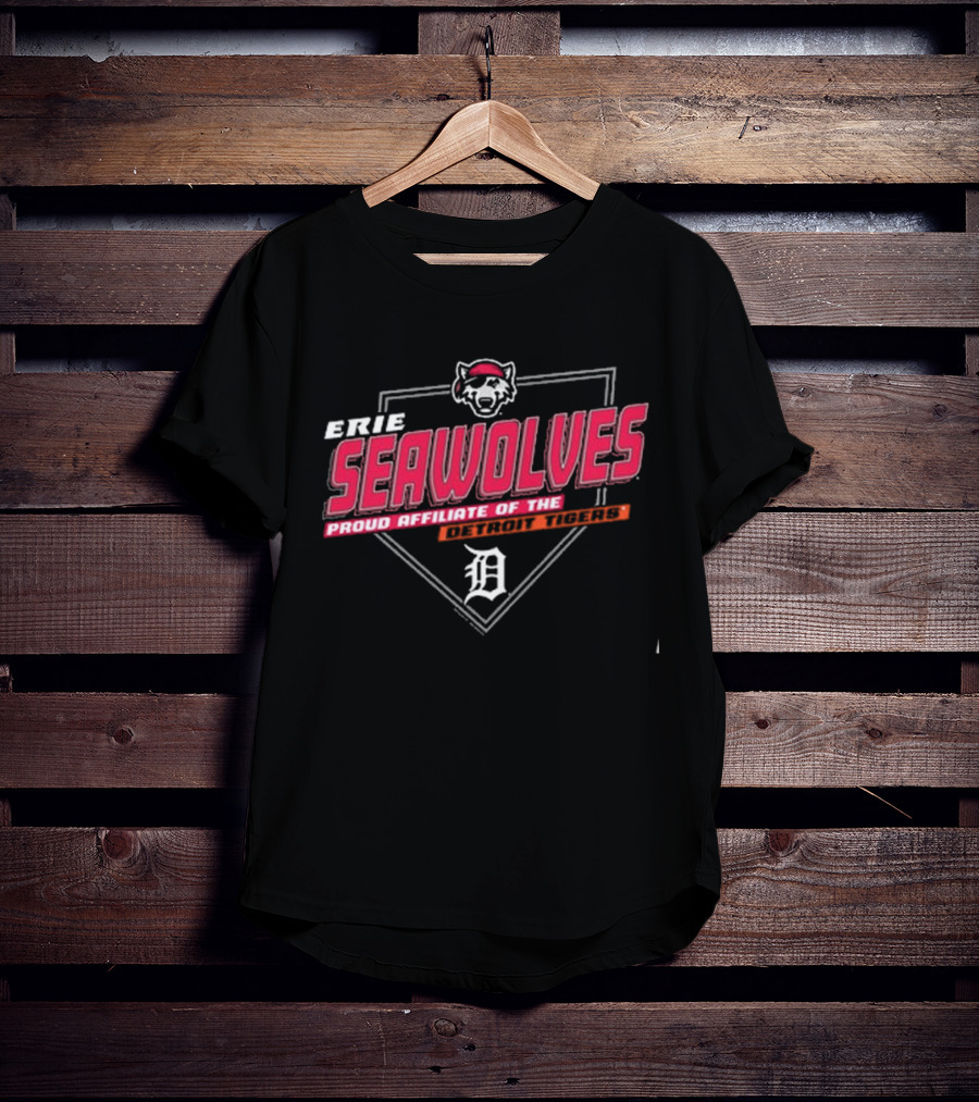 Erie Seawolves Proud Affiliate Of The Detroit Tigers Baseball T-Shirt