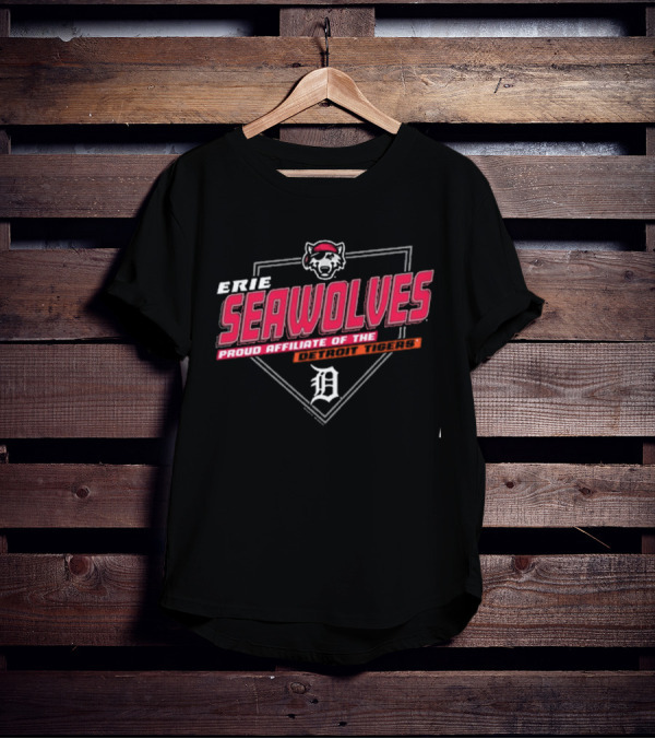 Erie Seawolves Proud Affiliate Of The Detroit Tigers Baseball T-Shirt
