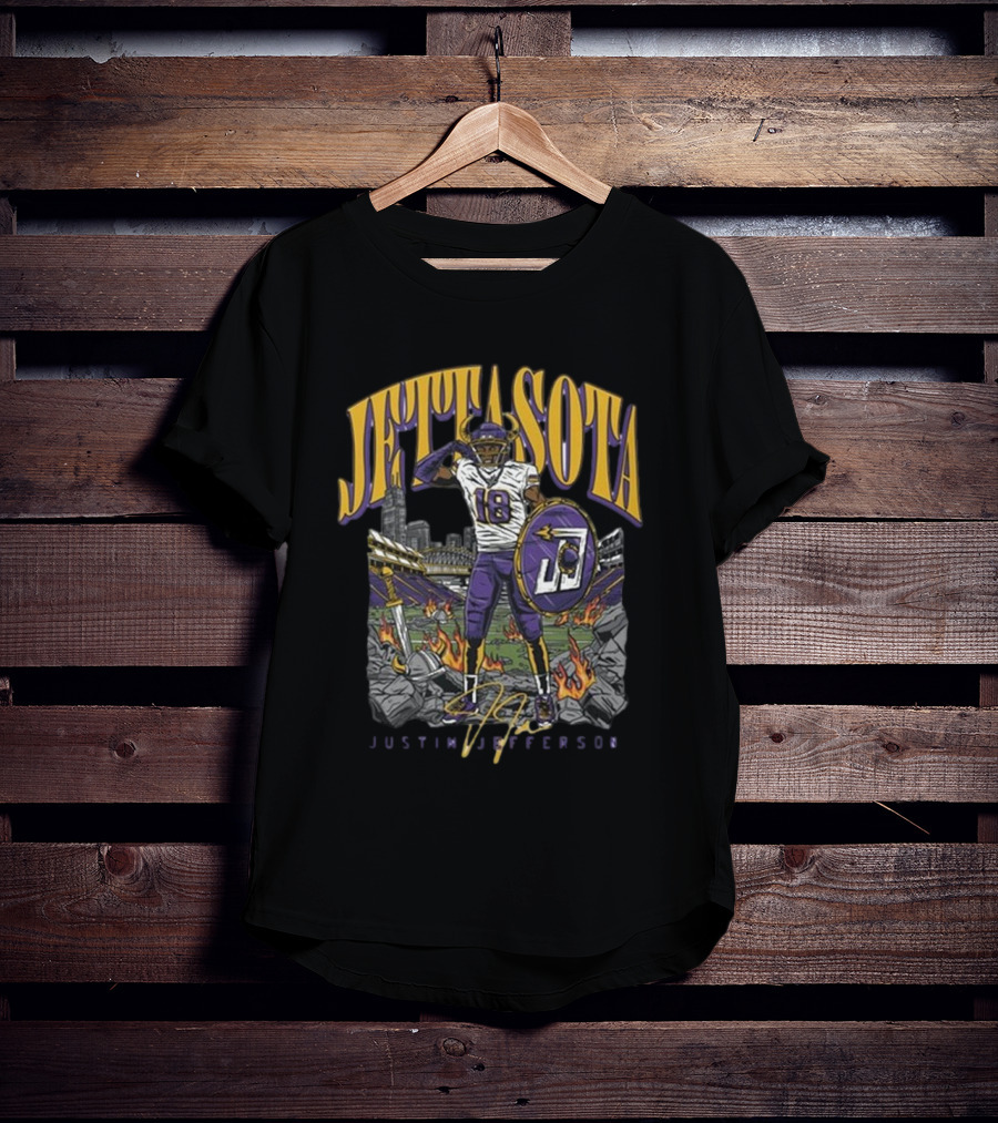 Justin Jefferson Jettasota Football Signature 18 T-Shirt
